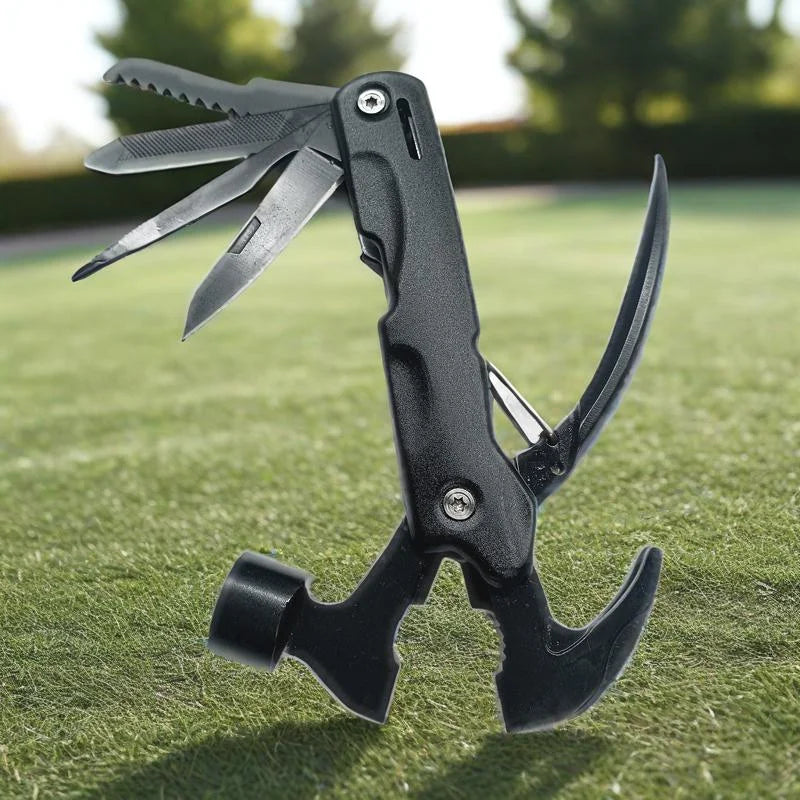 12-in-1 Multitool Hammer – Compact Gift for Men, Dad & Campers Multitool Hammer Qst