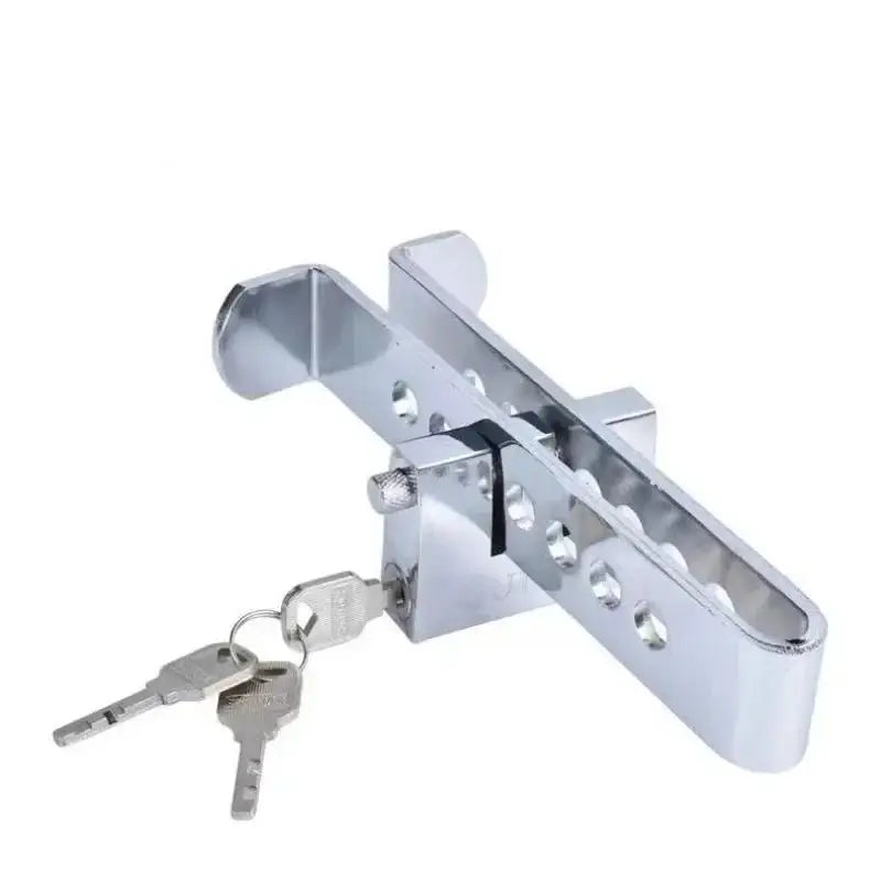 Car Anti-Theft Brake Pedal & Steering Wheel Lock | 3 Keys Anti-Theft Pedal Lock Qme