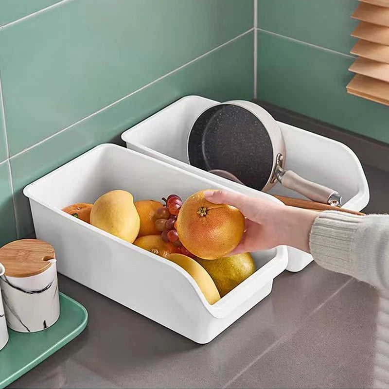 Multifunctional Kitchen Fruit Storage Box Drawer Container Kitchen Storage Organizer Qme