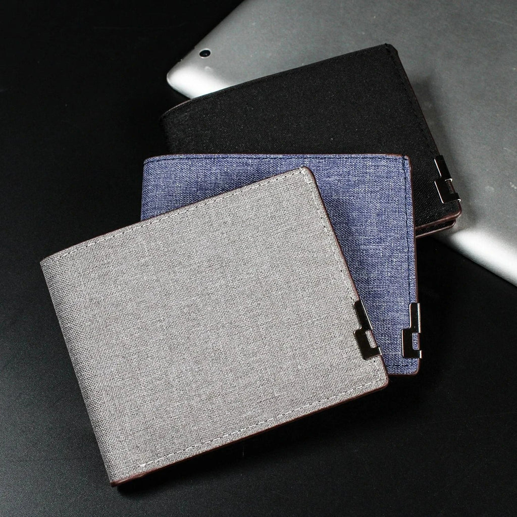 Men's Denim Leather Money Clip Wallet | Multi-functional Money Clip Wallet Qme