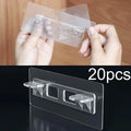 No-Drill Adhesive Shelf Brackets – Clear Plastic Cabinet Support Shelf Bracket Qme 20pcs 5.5inch