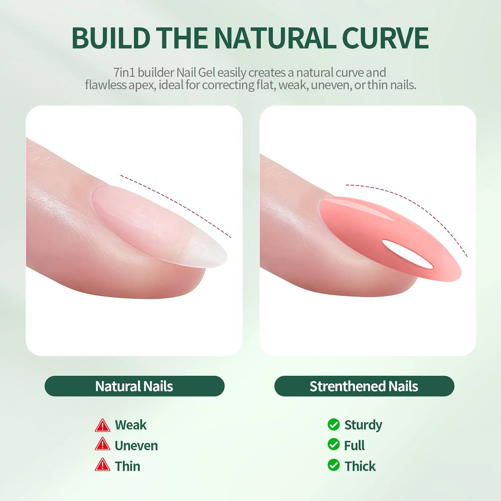 Nailpop 7-in-1 Builder Gel Polish | 8 Colors | 15ml Builder Gel Polish Qme