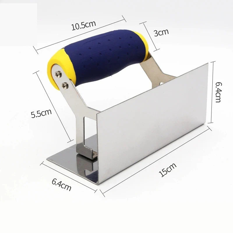 Stainless Steel 90° Inner & Outer Corner Plastering Trowel Corner Plastering Trowel Qme B