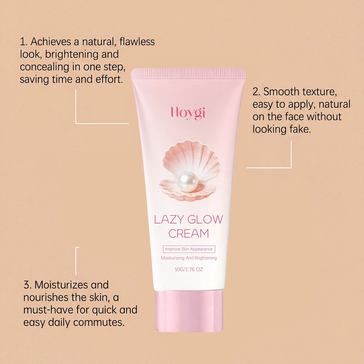 50g Lazy Face Cream – Moisturizing BB Foundation Cream BB Foundation Cream Qst