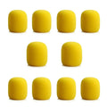 Microphone Foam Windscreen Ball Cover 10-Pack – 7 Colors Microphone Windscreen Qme YELLOW