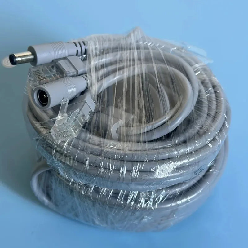 RJ45 2-in-1 Power & Ethernet Combo Cable for Surveillance Ethernet Combo Cable Qme 25Meters