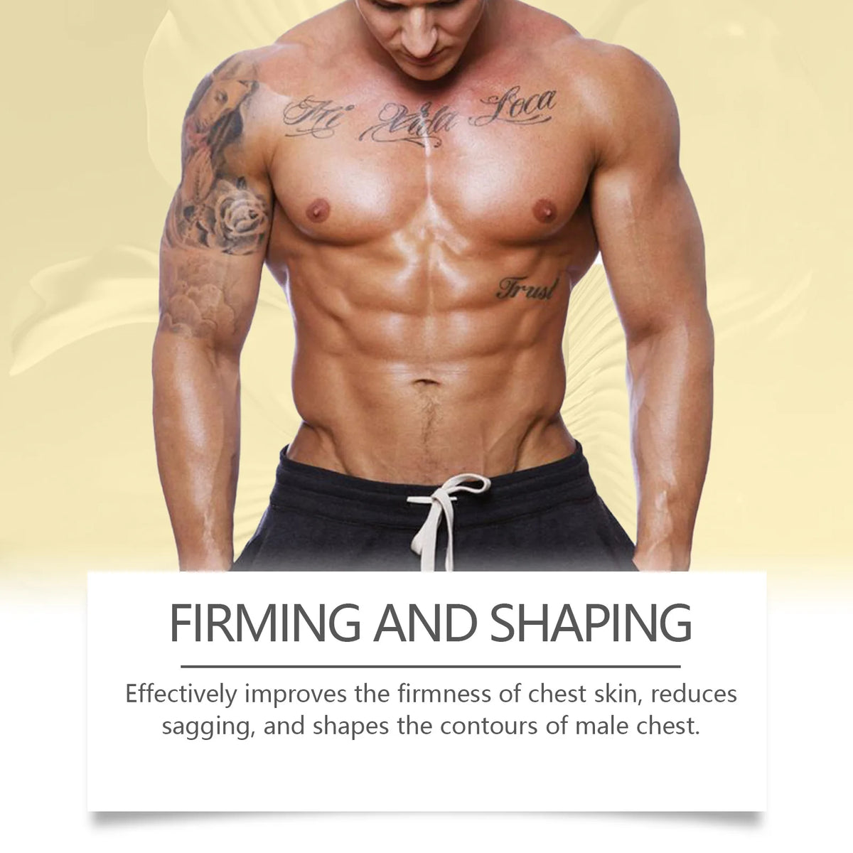 South Moon Men's Chest Firming Body Sculpting Essential Oil Body Sculpting Oil Qst