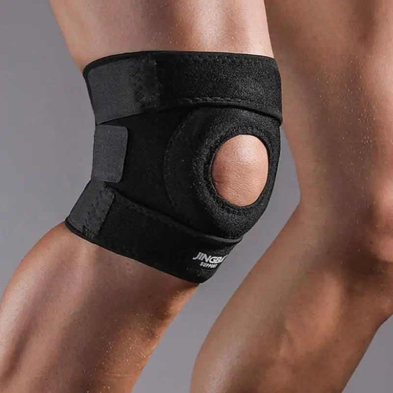 Adjustable Knee Support Brace with Buckle & Patella Stabilizer Knee Support Brace Qme