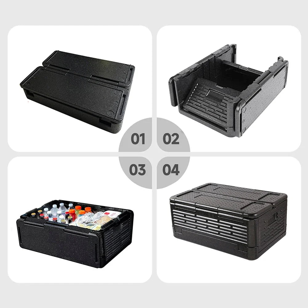 Foldable Insulated Cooler Box – Lightweight Camping & Catering Foldable Cooler Box Qme