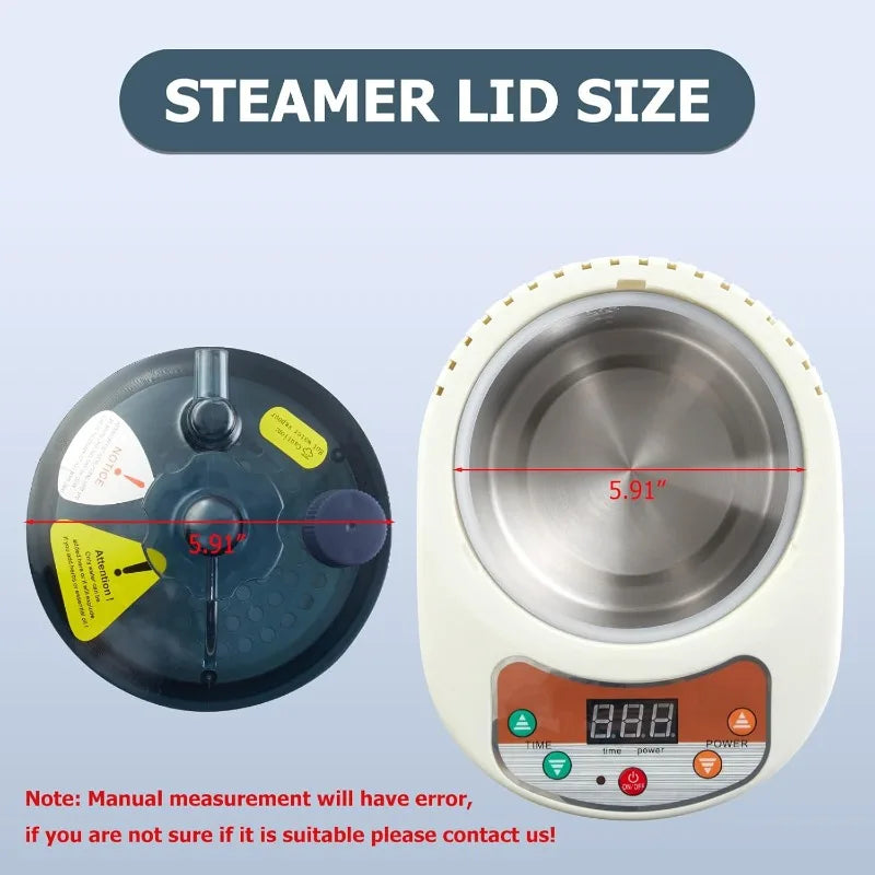 4L Sauna Steamer Replacement Lid Cap – Clear Twist-Lock Cover Sauna Steamer Accessory Qst