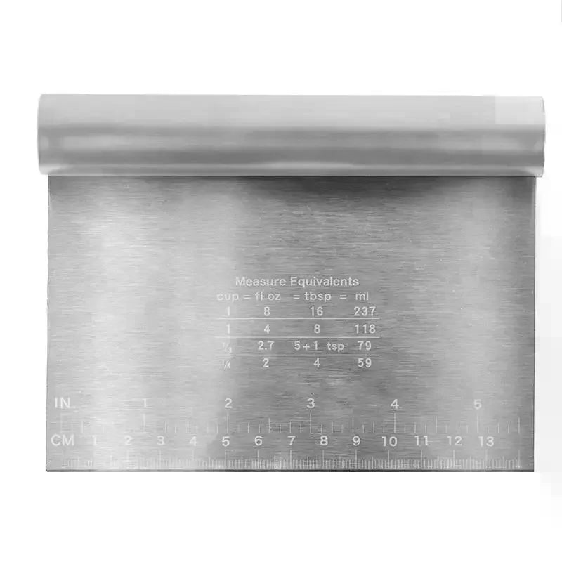 Stainless Steel Scale Cake Scraper & Dough Pastry Spatula Cake Scraper Spatula Qme
