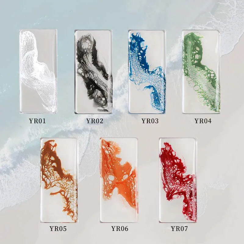 Sea Wave Blooming Gel Nail Polish | Halo Dye Effect, 8 Colors Blooming Gel Polish Qme