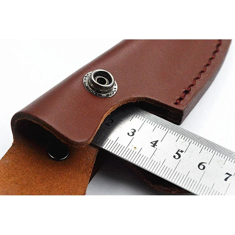Swayboo Cowhide Leather Knife Sheath Fixed Blade Scabbard Leather Knife Sheath Qst