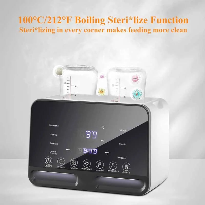 Baby Bottle Warmer & Sterilizer – Fast Heating with Timer Bottle Warmer Sterilizer Qst