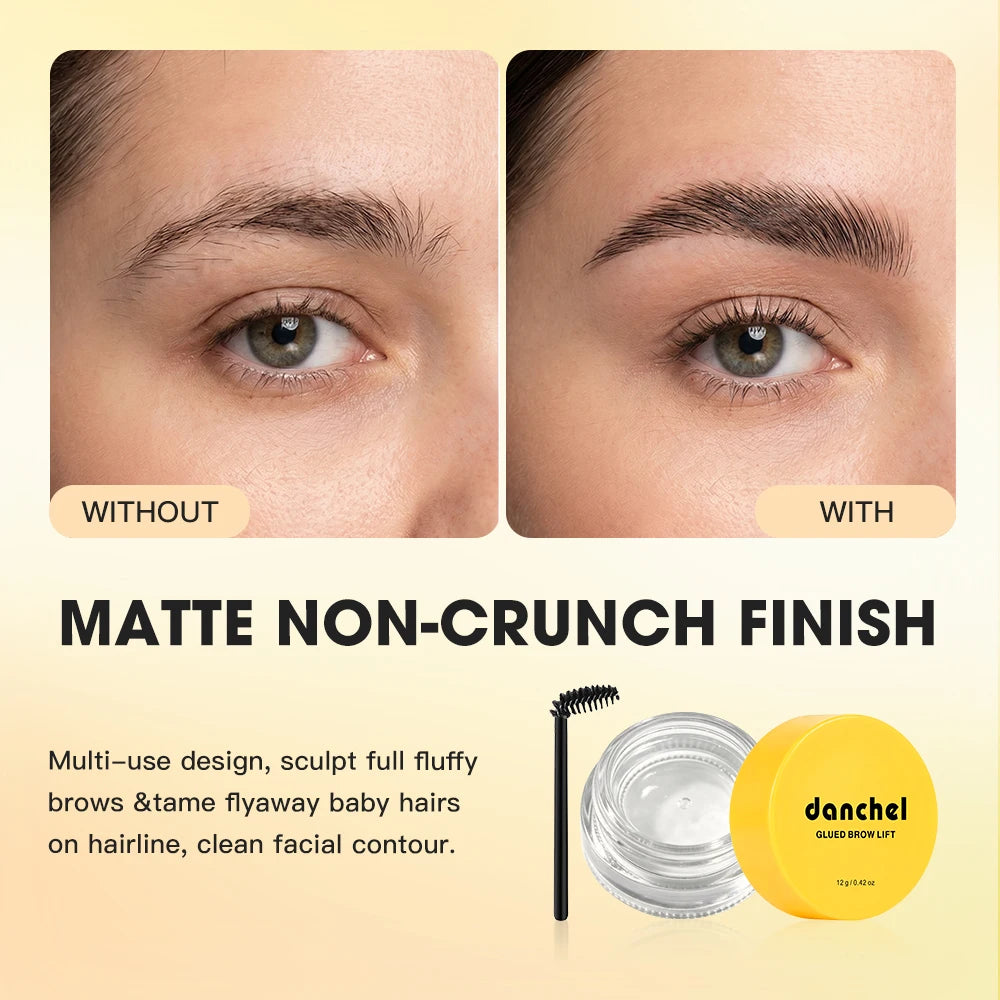 DANCHEL Brow Laminating Gel 24H Hold | Matte Eyebrow Styling Eyebrow Styling Gel Qst