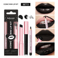 Iconic Mini Lip Kit – Waterproof Lipstick, Liner & Gloss Set Lip Makeup Set Qst 05