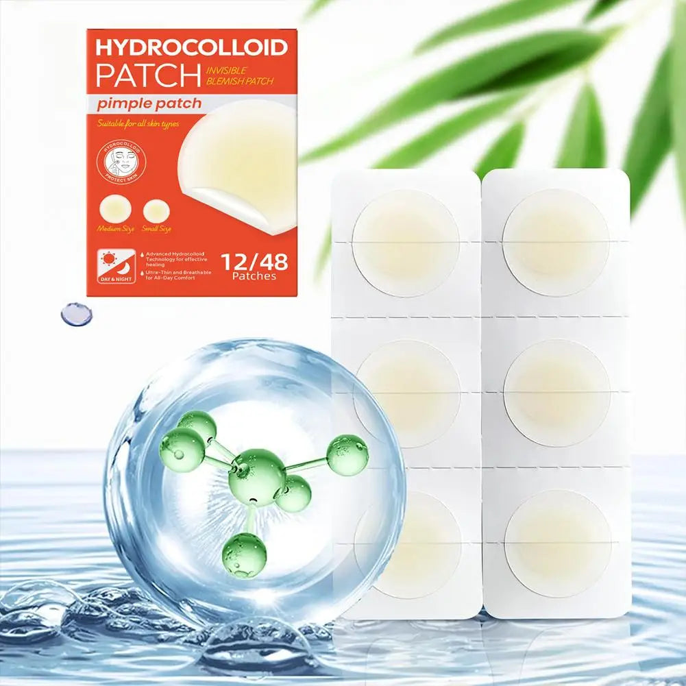 Invisible Hydrocolloid Pimple Patches 12 & 24 Count | Qme Pimple Patches Qme