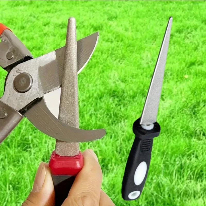 Dual-Sided Diamond Sharpening Stone for Knives & Scissors Diamond Knife Sharpener Qme