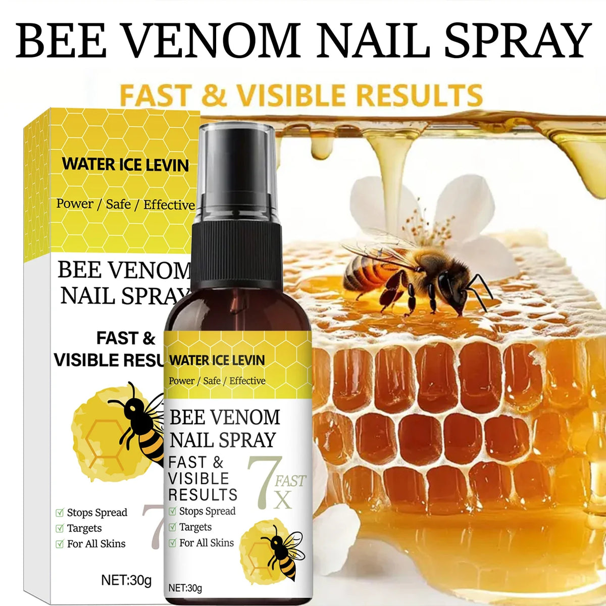 Bee Venom Nail Spray – Strengthen & Visibly Improve Nails Nail Treatment Spray Qme