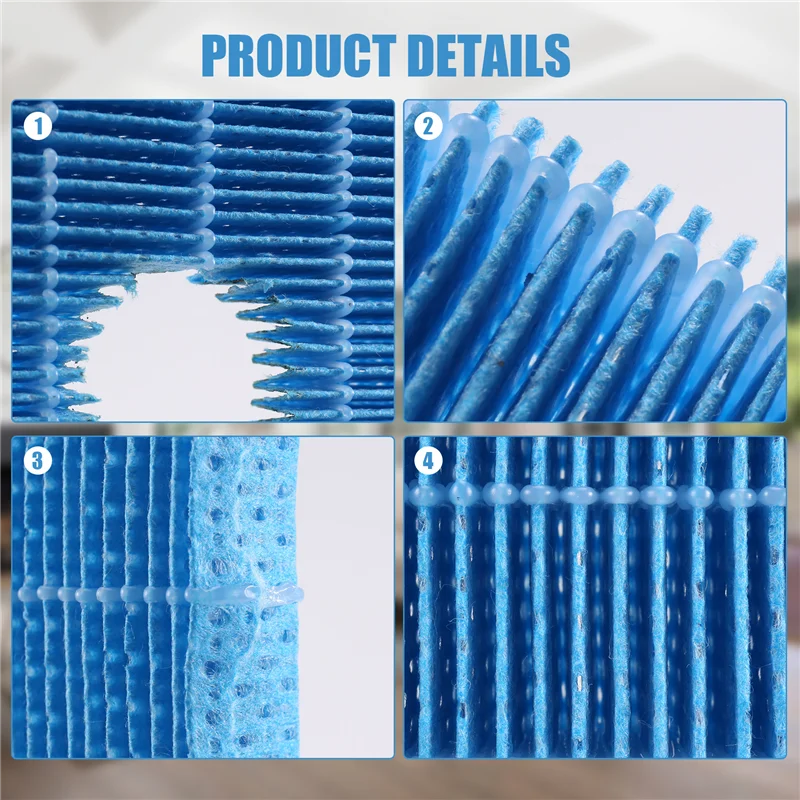 3-Pack Sharp FZ-G60MFE HEPA Filter Replacement KC-JH Series Air Purifier Filter Qst blue