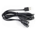 USB to DC Power Splitter Cable 5.5×2.5mm 22AWG 3A – 3-Pack DC Power Splitter Cable Qme 1 USB to 2 Female 5.5x2.5mm