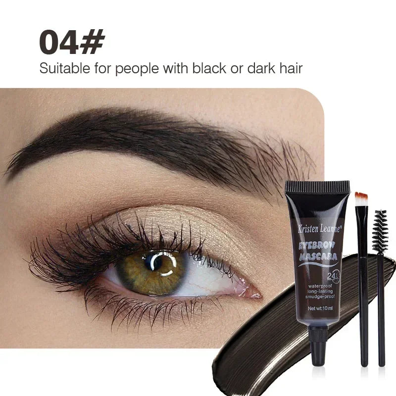 Waterproof Liquid Eyebrow Tint Cream | 4 Colors – Qme Eyebrow Tint Cream Qme Color 4