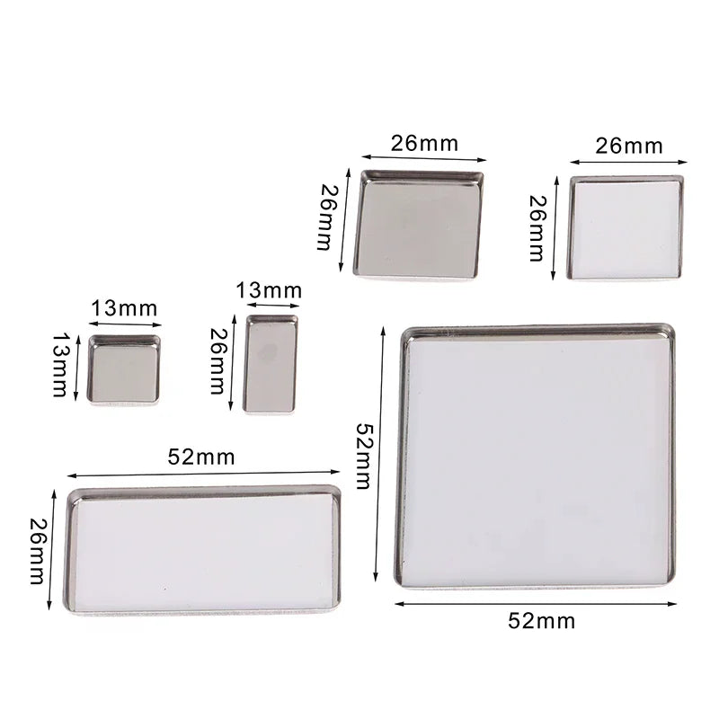 Travel Magnetic Aluminum Watercolor Palette | Grid Paint Box Watercolor Palette Qme