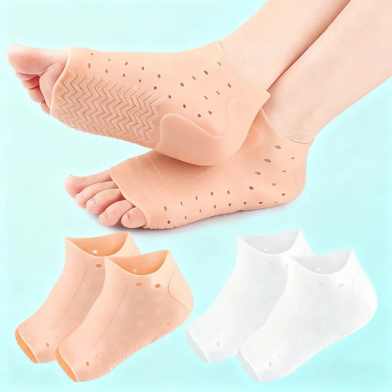 Perforated Heel Covers Soft Rubber Cushion Insoles – 1 Pair Heel Cushion Insole Qme