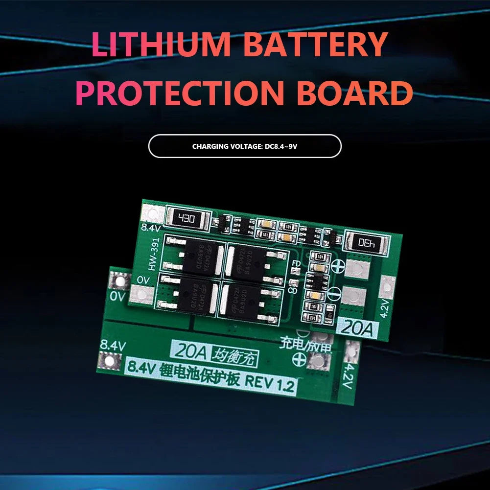 HW-391 2S 20A Lithium Battery Charging Board BMS Module BMS Charging Module Qme