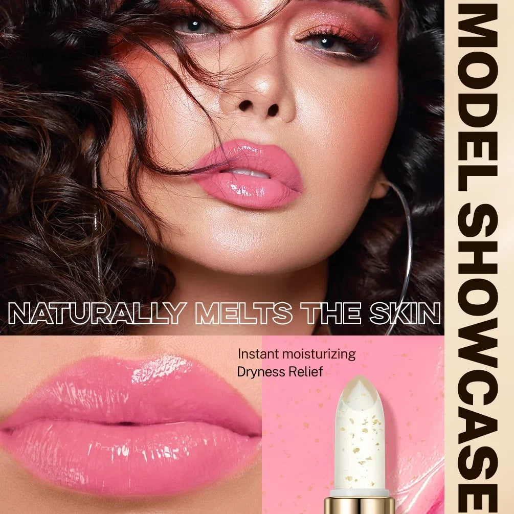 QIBEST Glitter Color-Changing Lip Balm – Long-Lasting Tint Tinted Lip Balm Qme