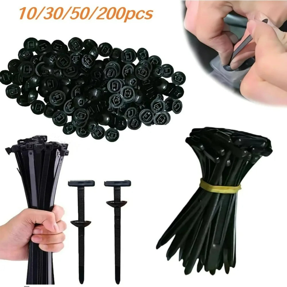 Nylon Self-Locking Cable Ties Car Panel & Wire Organizer Nylon Cable Ties Qme