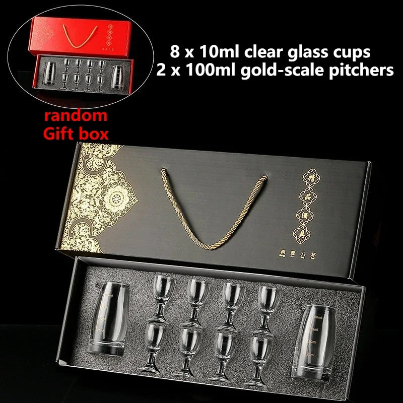 Crystal Glass Liquor Dispenser Set – Short Cup Wine Glasses Liquor Dispenser Set Qme Wine dispenser <50ml