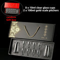 Crystal Glass Liquor Dispenser Set – Short Cup Wine Glasses Liquor Dispenser Set Qme Wine dispenser <50ml