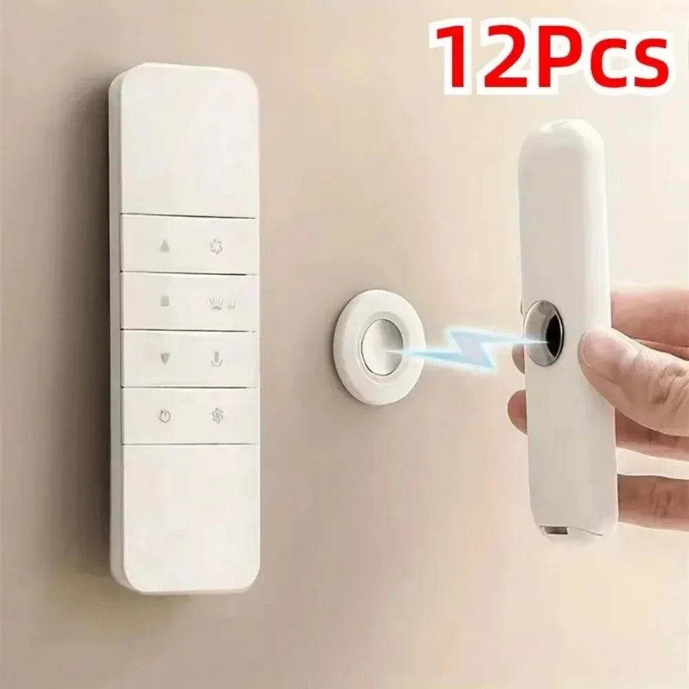 Magnetic Remote Control Holder Wall Mount – 3 or 6 Pack Wall Mount Organizer Qme