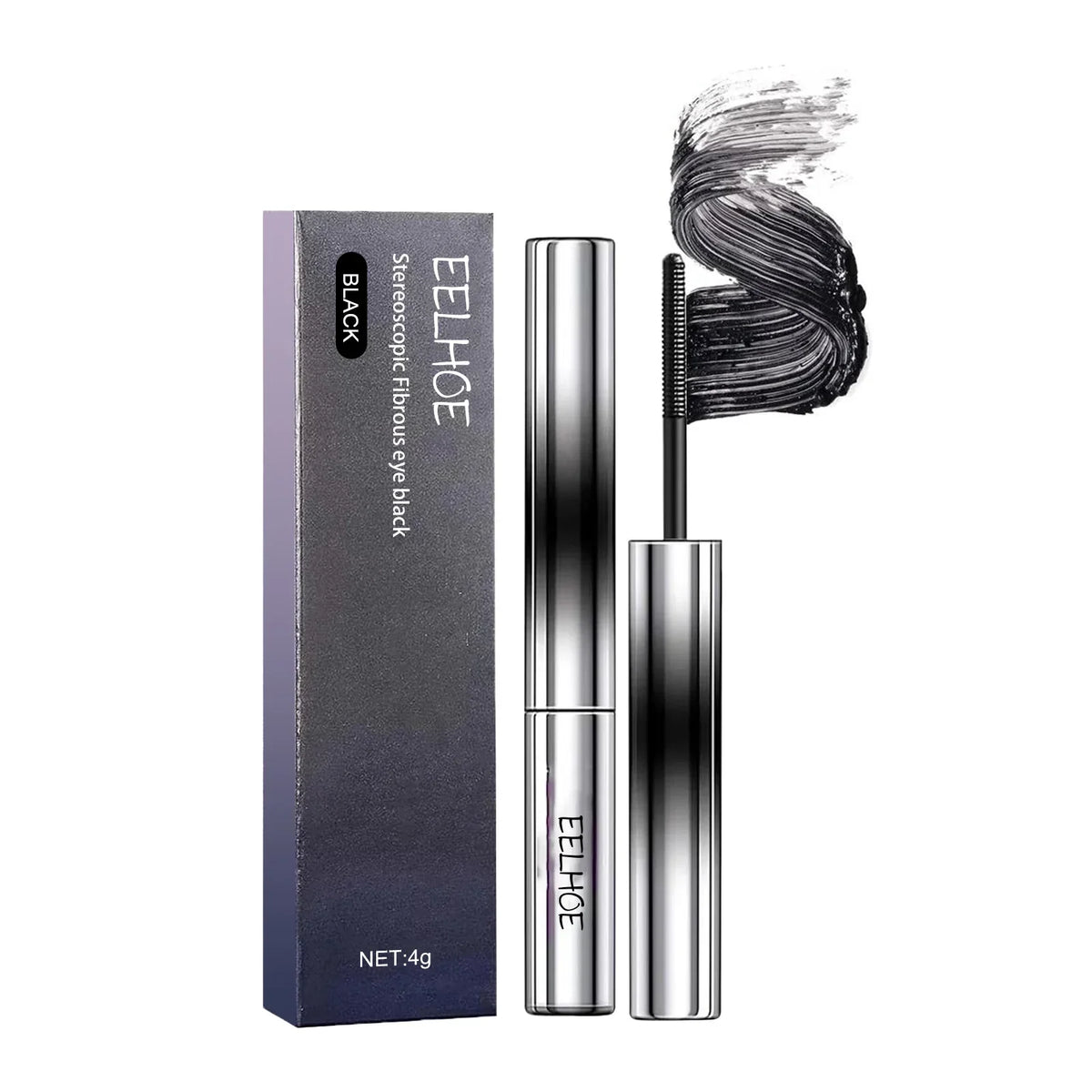 Qme Curling Waterproof Mascara – Thick Lengthening Lashes Waterproof Mascara Qme black 1pcs