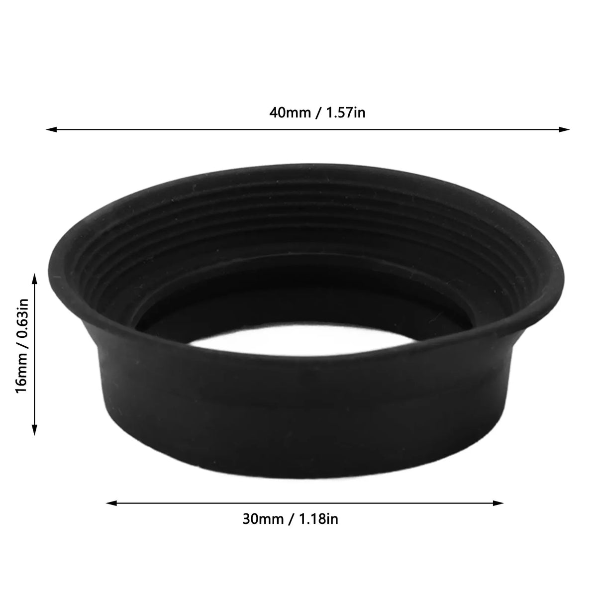 Rubber Eyecups for Microscope & Binocular Eyepiece – 2pcs Set Eyepiece Eyecup Qst