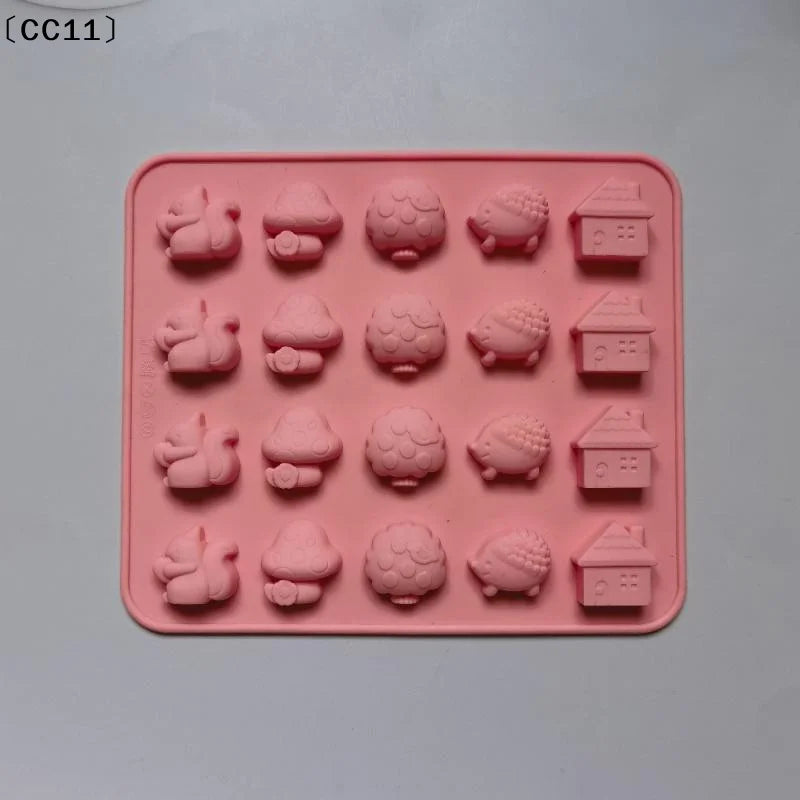 Silicone Baking Mold – Mushroom Hedgehog Squirrel House Silicone Baking Mold Qme
