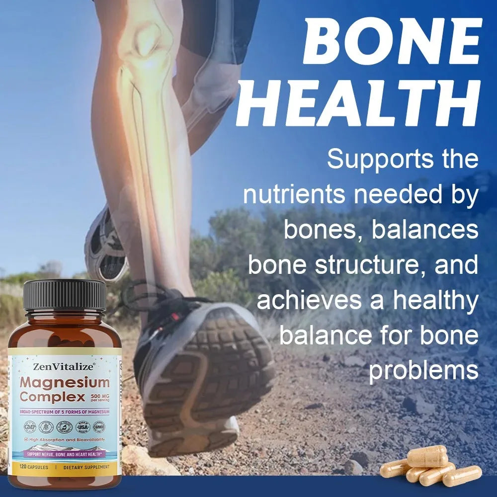 ZENVITALIZE Magnesium Complex Supplement – Vegan Capsules Magnesium Supplement Qst