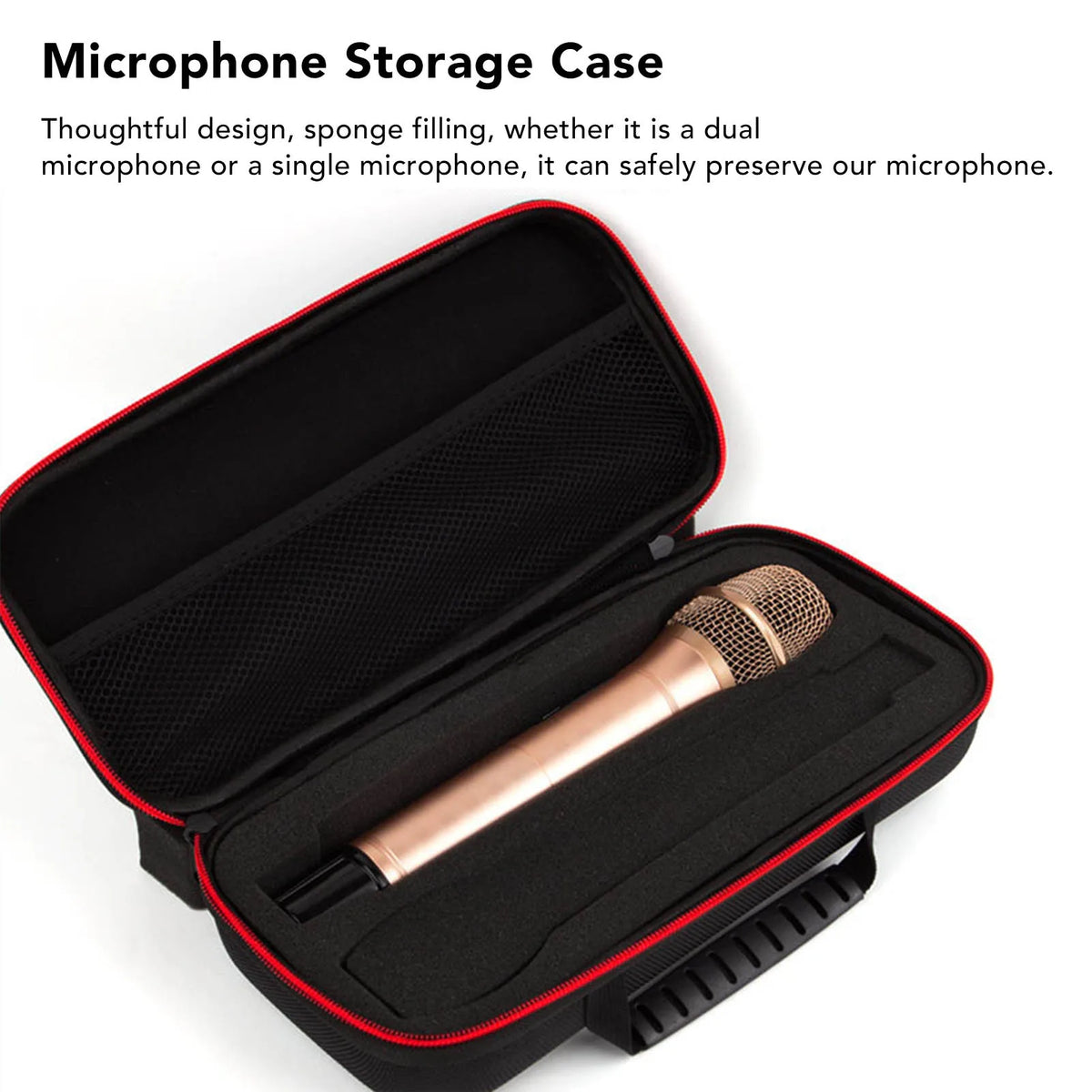 EVA Shockproof Wireless Microphone Storage Case Bag Microphone Storage Case Qst