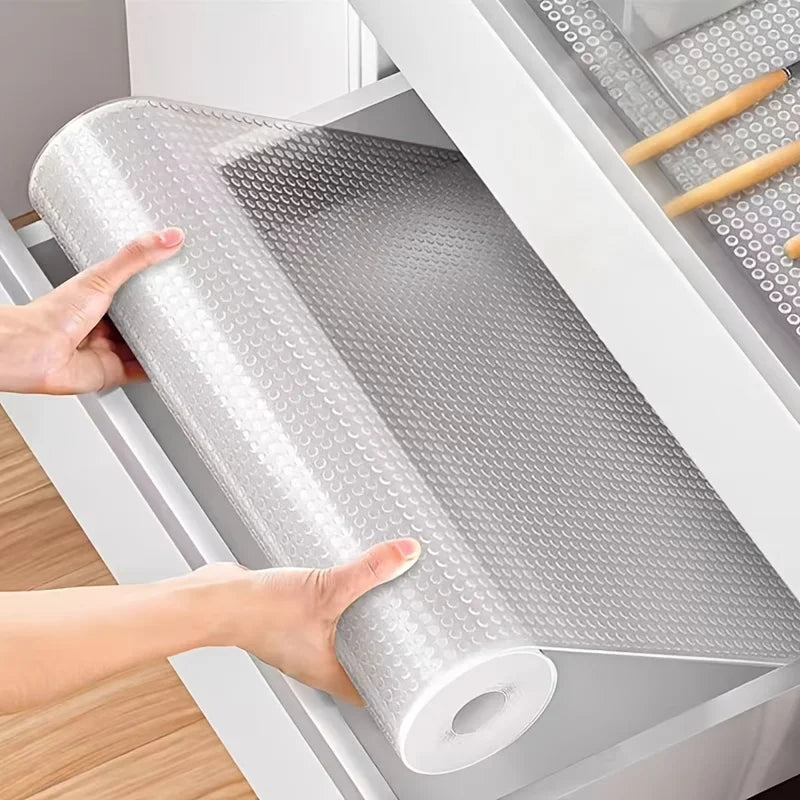 Washable Non-Slip Drawer Liner Mats – Oil-Proof EVA Shelf Mat Drawer Liner Mat Qme