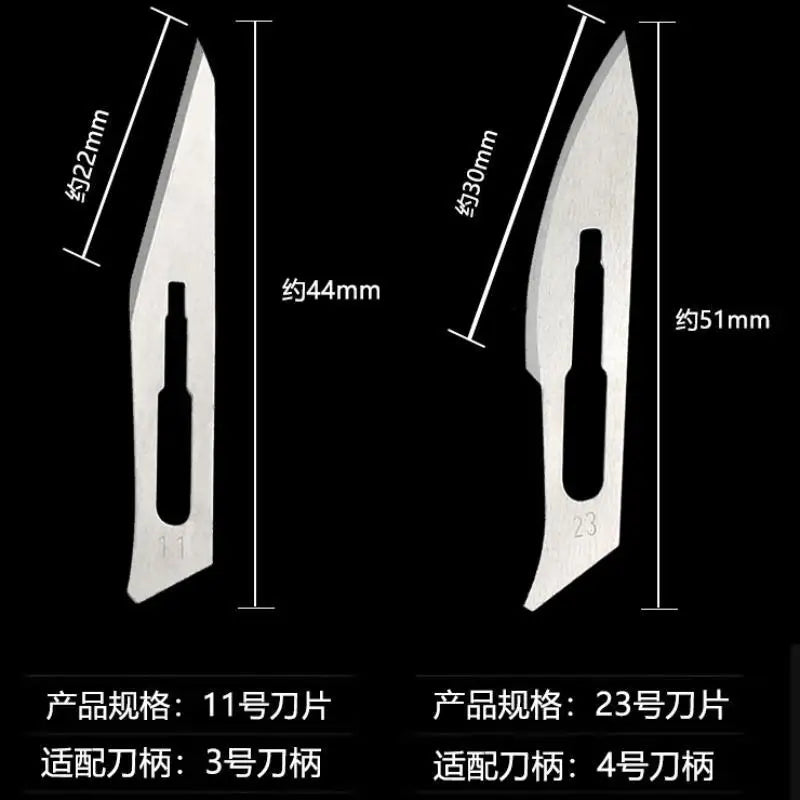 Carbon Steel Scalpel Blades & Handle – DIY Craft Cutting Tool Precision Scalpel Set Qme