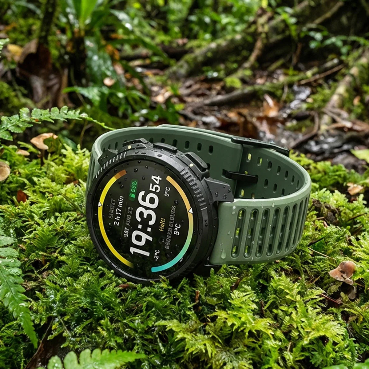 Two-Tone Silicone Strap for Suunto Vertical, RACE & Honor GS3 Silicone Watch Band Qme