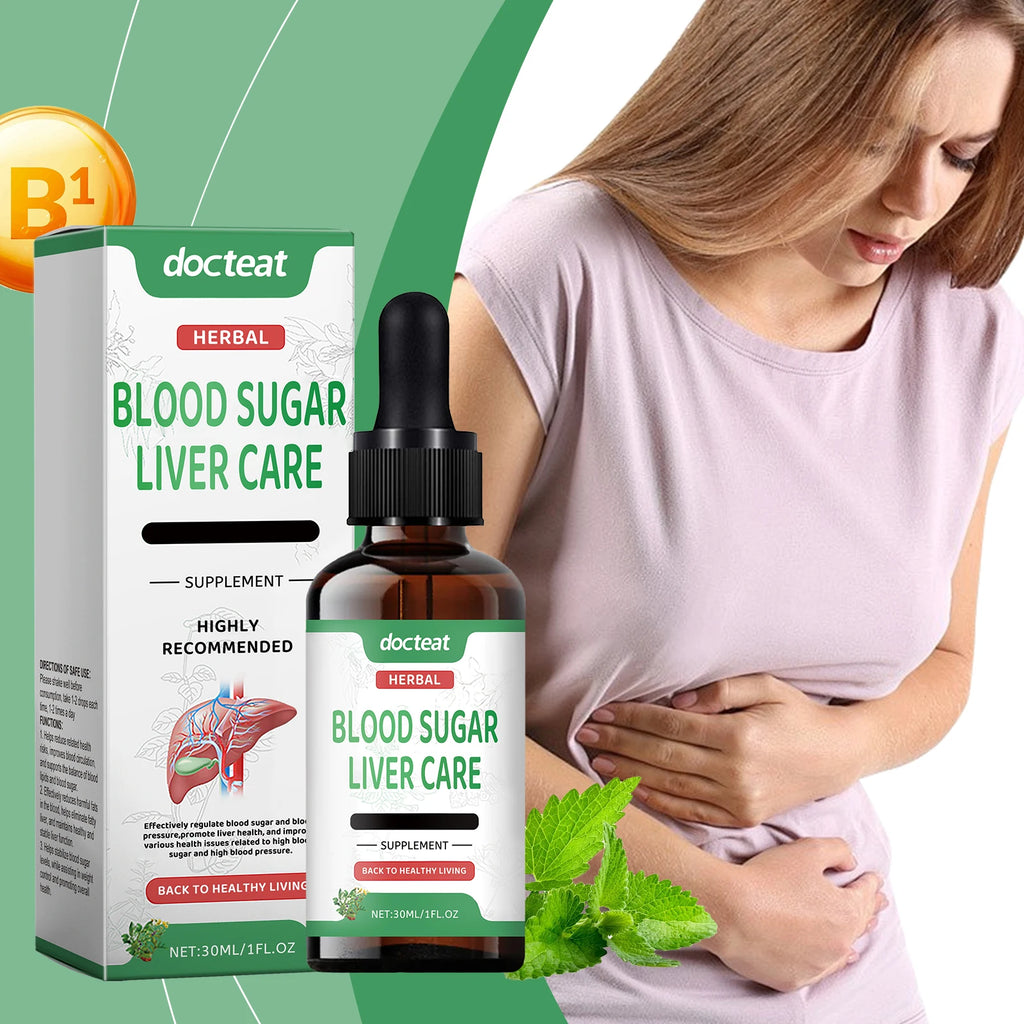 Docteat Sugar Liver Care Supplement – Natural Herbal Formula Herbal Supplement Qst