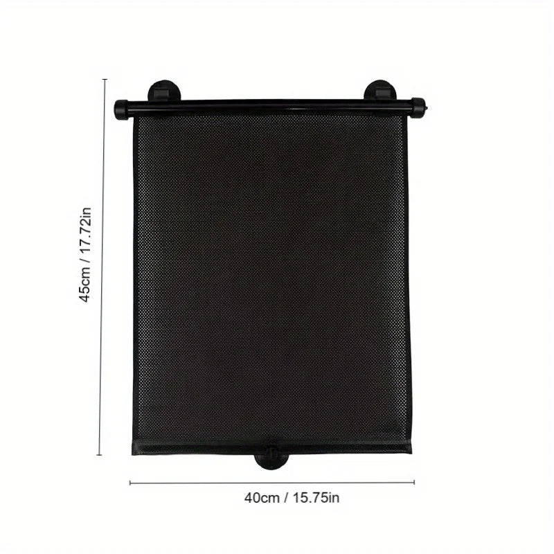 Retractable Car Sunshade | UV-Blocking, Easy Install Car Sunshade Qme