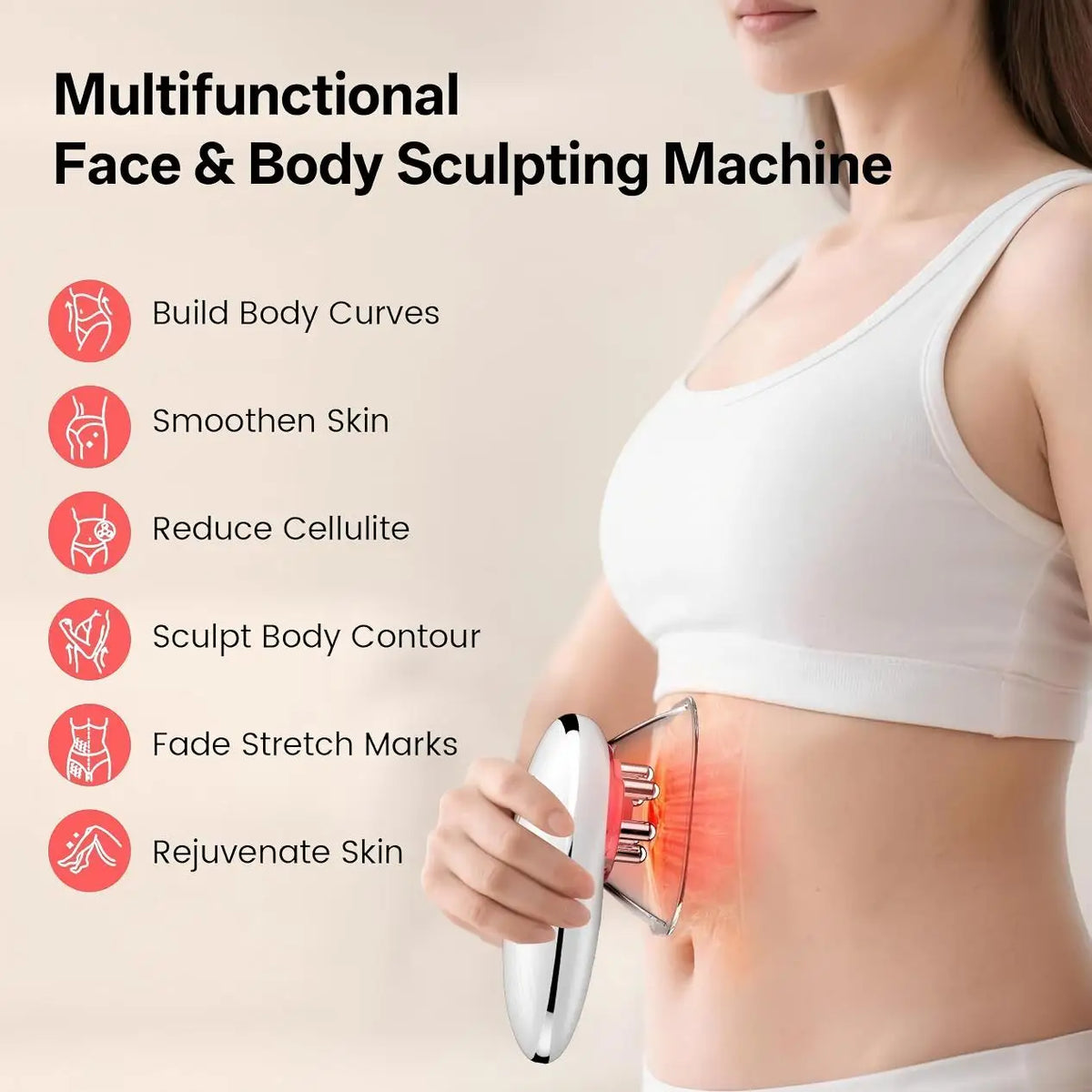 VIMYSHOW Face & Body Sculpting Massager | Skin Toning Device Body Sculpting Massager Qst