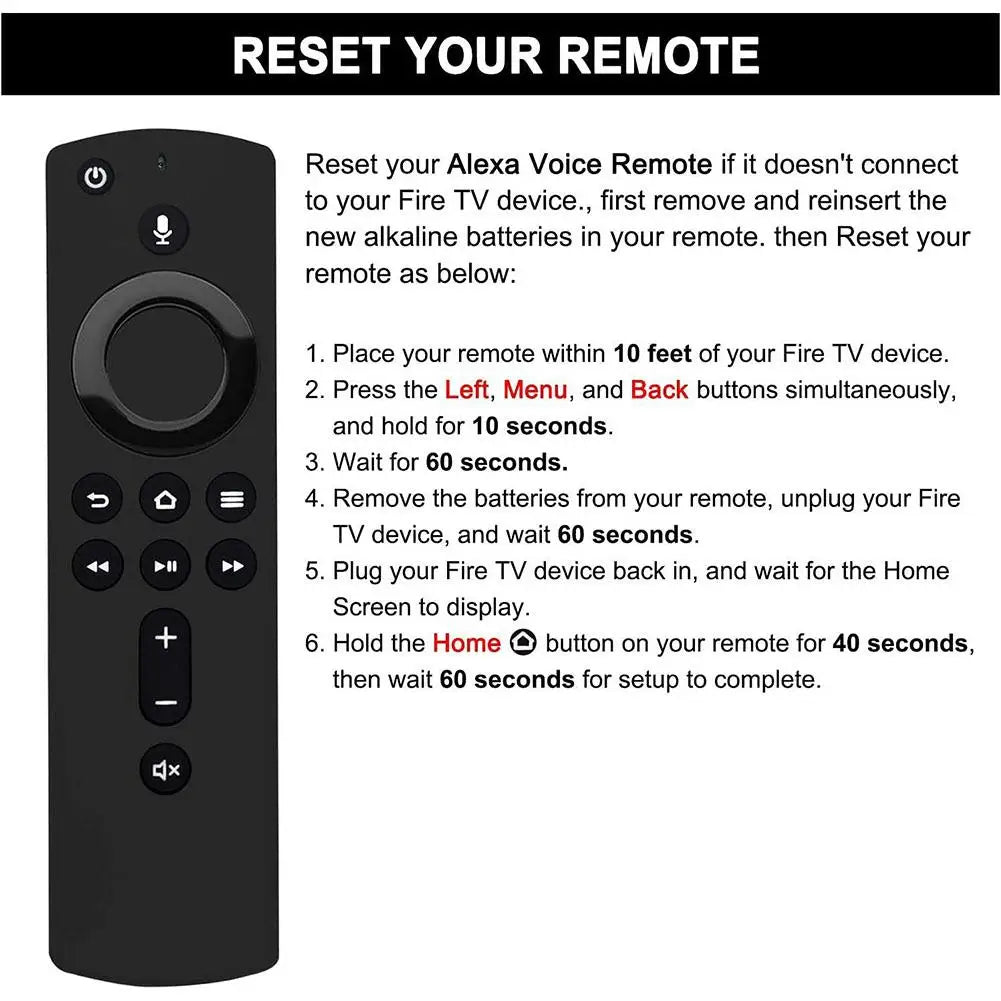 Fire TV Stick Alexa Voice Remote Control – Smart TV Stick Streaming Remote Control Qme