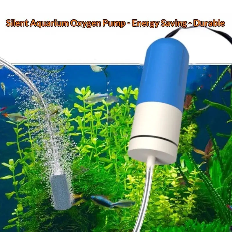 Silent Aquarium Air Pump with Air Stone for Small Fish Tanks Aquarium Air Pump Qst