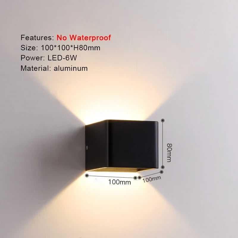 TRAZOS IP65 Waterproof Modern Outdoor Wall Light – 17 Colors Outdoor Wall Light Qme 1004 Warm White (2700-3500K)