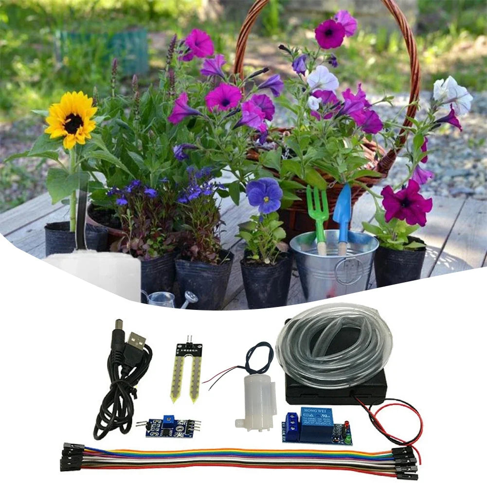 Automatic Irrigation DIY Kit – Soil Moisture Sensor & Mini Pump Irrigation DIY Kit Qme
