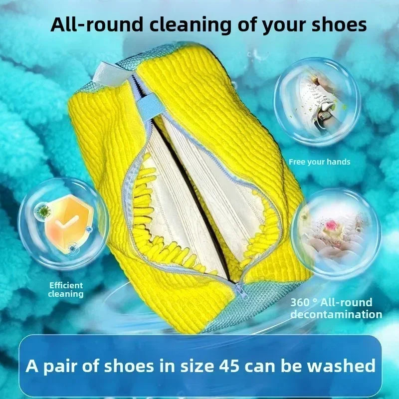 Shoe Laundry Bag with Zipper & Fluff Lining – 9 Colors Shoe Laundry Bag Qme